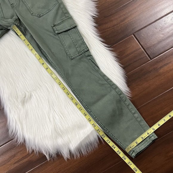 Spanx Size Small Petite SP Soft Sage Stretch Twill Ankle Cargo Pants - Picture 5 of 9